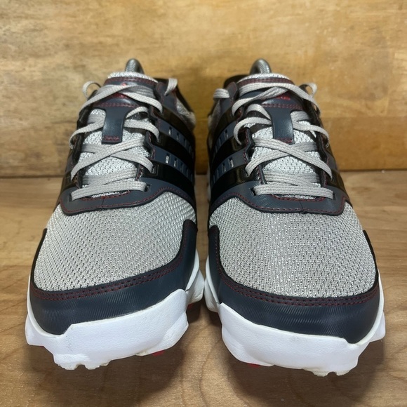 Adidas Crossflex Sport Mens Size 8.5 Golf Shoes Sneakers Gray Red Q46671 - Picture 2 of 8